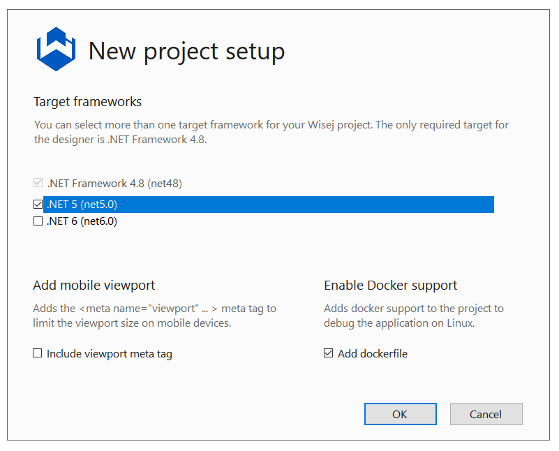 Wisej.NET 3 Project Wizard
